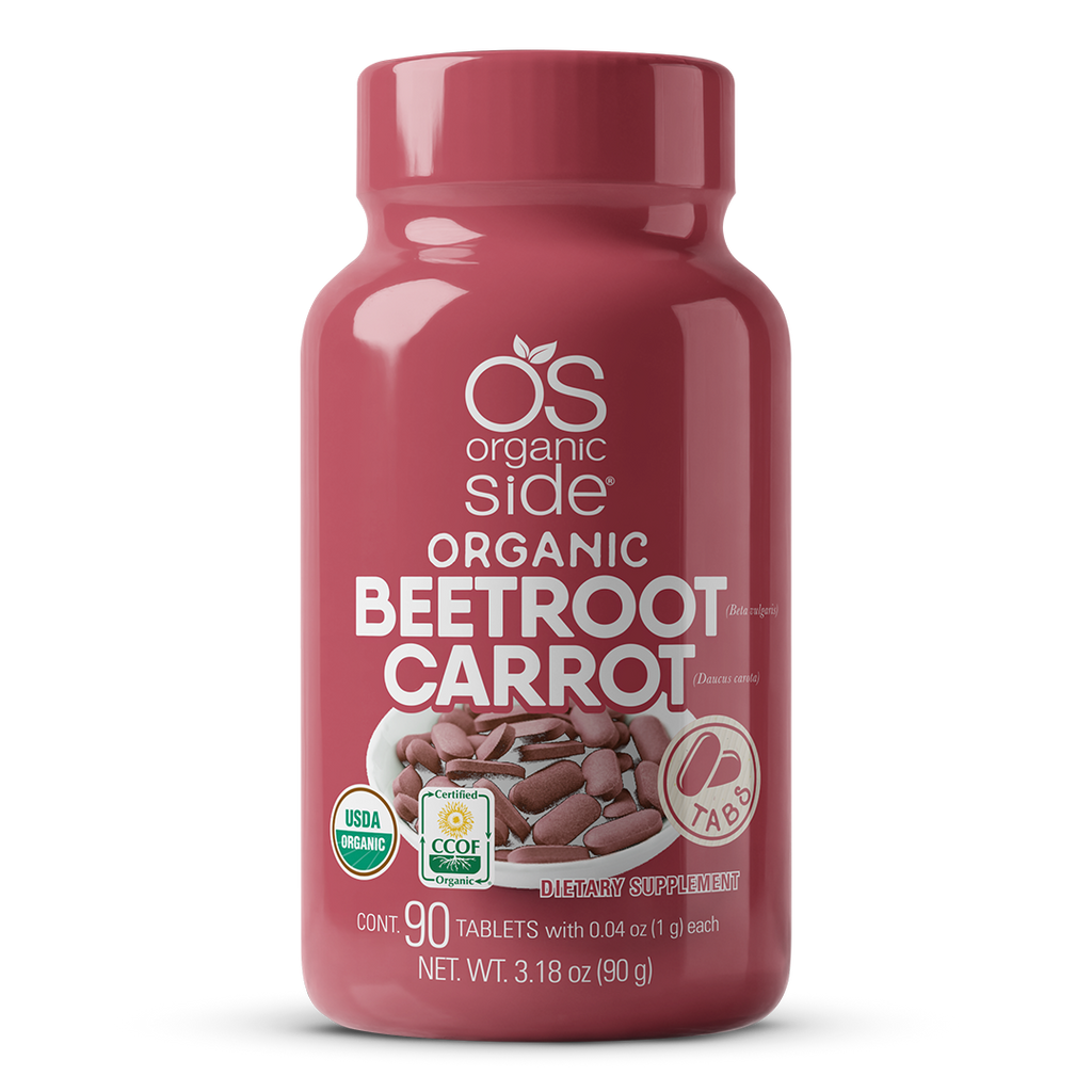 OS Organic Side |  Beet Root & Carrot - 90 Tablets - USDA