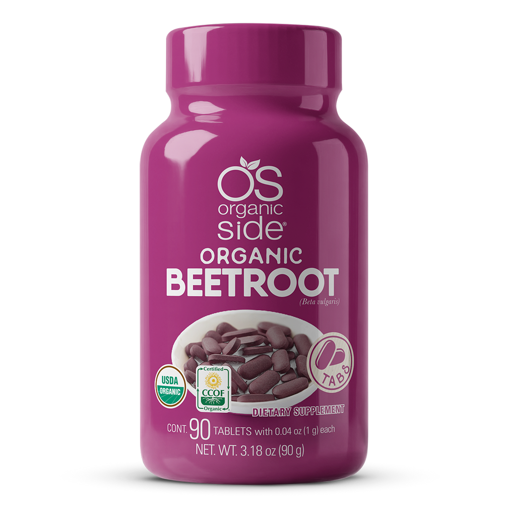 OS Organic Side | Beetroot Tabs - 90 Tablets - USDA