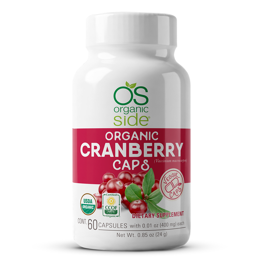 OS Organic Side | Organic Cranberry Supplement - Urinary Tract Support - 60 Capsules