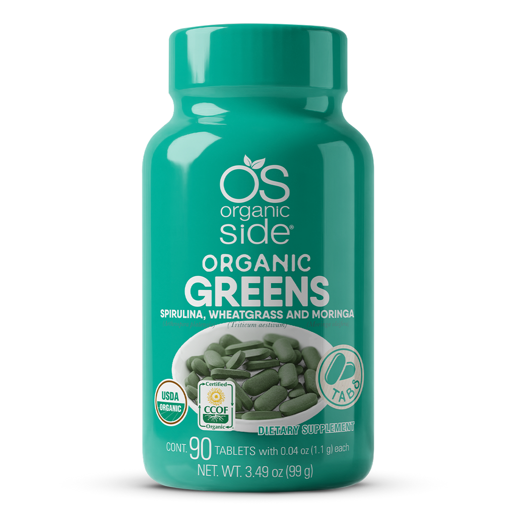 OS Organic Side | Greens SuperFood 90 Tablets - USDA