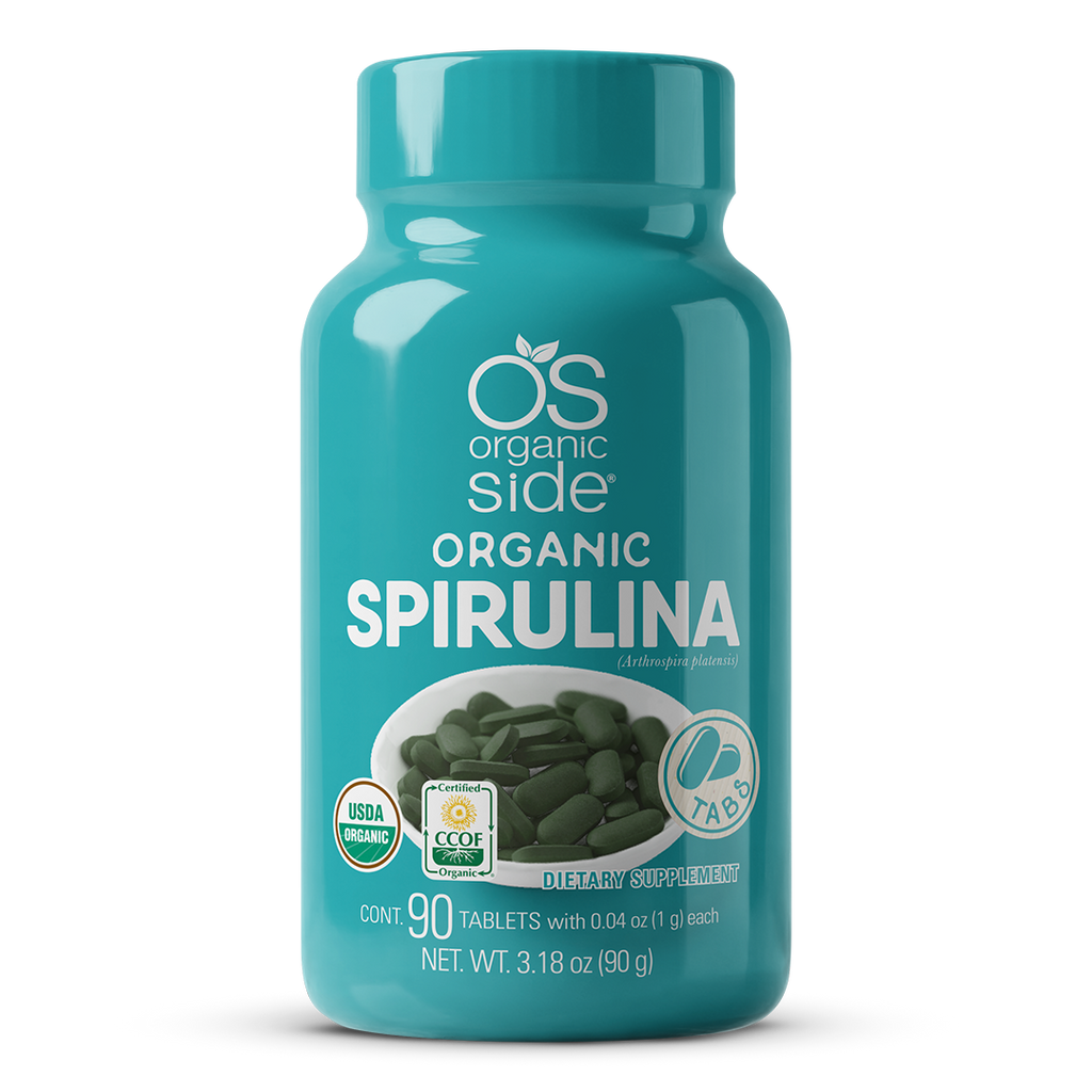 OS Organic Side | Spirulina - 90 Tablets - USDA